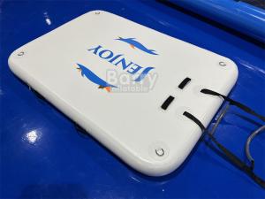 Wholesale Customized Color White Inflatable Dock Platform With Stairs For Swim Or Jet Ski Boat Station from china suppliers