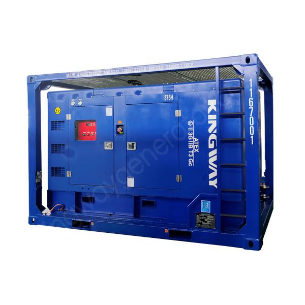 ATEX Zone 2 3 Phase Offshore Oil Gas Field Diesel 425CFM explosion proof Diesel