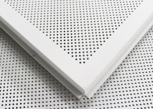 Suspended Acoustic Ceiling Tiles , Aluminum Expanded Metal Ceiling for Public