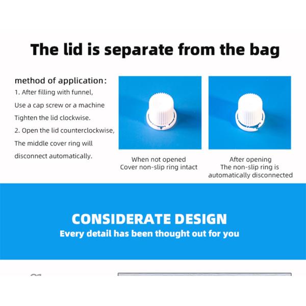 Durable And Convenient Spout Pouch With Handle For Laundry Detergent Packaging Custom Printed Bulk Order Discounts.