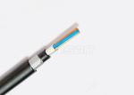 Outdoor Black PE OM3 Fiber Optic Cable 12 Core Multimode Loose Tube 1000 Meters