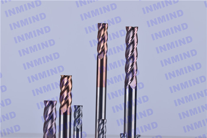 HRC65 4mm / 6mm / 8mm Corner Radius end mill SiN Coating KFC K55 carbie rods carbide end mill