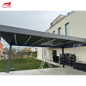 Wholesale Outdoor Waterproof Motorized Aluminium Pergola With Customized Frame Backyard from china suppliers