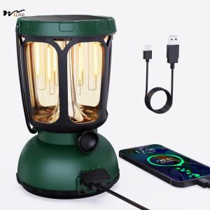 Wholesale Waterproof 650LM Hand Crank Solar Battery Powered Rechargeable LED Camping Lantern from china suppliers