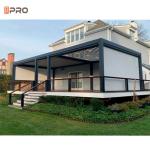 Adjustable Louver Roof Modern luminum Pergola 3X4 4X4 6X3m With LED Lights