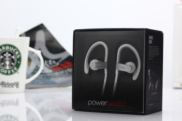 Beats by Dr. Dre Powerbeats 2 Ear-Hook Wired Headset Headphones - White made in