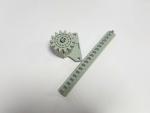 Industrial Aluminium Tube Joints Small Aluminum Gears Silver Grey For Trolley