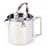 1.2L Camping Cooking Set Folding Handles Stainless Steel Camping Tea Kettle