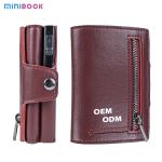RFID Credit Card Holder Wallet with Aluminium Leather and Pop up Feature in PU