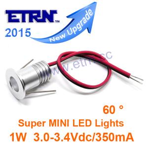 Wholesale 1W 60 ° Super MINI LED Downlights Cabinet Spotlight wall ceiling embedded light from china suppliers