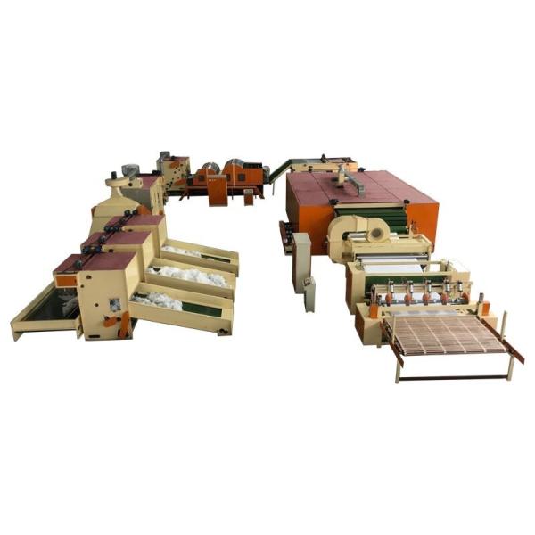 Polyester Fiber Non Woven Wadding Production Line For Hard Mattress Sofa Pad