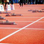 Permeable Eco Sports Flooring 400M Non Poisonous Athletic Running Track