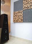 Wooden Ceiling Tiles Grooved Acoustic Wall Panels Sound Absorption Isolation