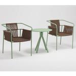 Aluminum Rattan Outdoor Chairs Waterproof Fabric Cushion and 2 Years Rattan for