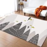 New 3D three-dimensional large carpet door mat, black and white vortex living
