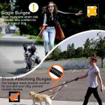 Strong Bungee Shock Absorbing Dog Leash 4 In 1 Multifunction With Car Seat Belt