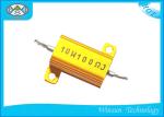 Small Size 1 Ohm 10 Watt Resistor , Gold Heat Sink Adjustable Wirewound Resistor