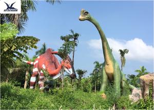 Wholesale Realistic Fiberglass Giant Dinosaur Statue Figures For Playground Jurassic World from china suppliers