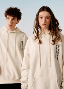Wholesale GRKC 100 Cotton Solid White Plain Pullover Sweatshirt Modern Casual Printed Color Long Sleeve Hoodie from china suppliers