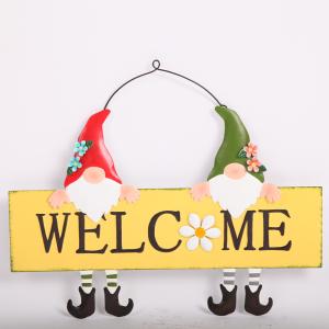 Wholesale Modern Style Wall Hanging Ornaments Santa'S Welcome from china suppliers