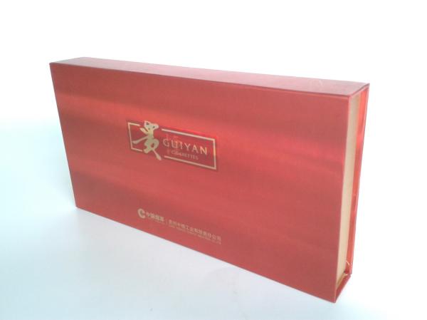 Elegant Rigid Board Cigar Packaging Box, Custom Foil Stamping Coated Paper