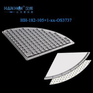 Wholesale 15°/25°/40°/60°/80° Available 219.48×219.48×14mm 105 In 1 3737&amp;5050LEDs Optimum Transparency Stadium Low Glare Lighting Lens from china suppliers