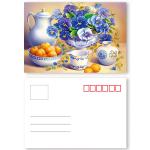 Full Color 0.6 MM PET Lenticular 3d Poster Card With Pearlised Film