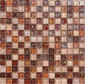 Wholesale Elegant brown series water waving glass mosaic tile for your dressing room from china suppliers