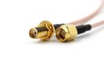 Cable Assembly SMA Male and SMA female bulkhead with RG316 Cable, length 217mm