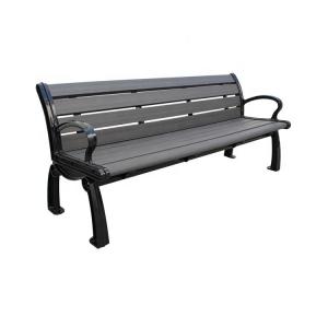 Wholesale Recycled Plastic Slats Outdoor Garden Wooden Bench With Sandblasted Powder Coated from china suppliers