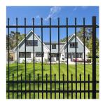 Residential Security Fence Galvanized Durable Steel Panels with Pressure Treated