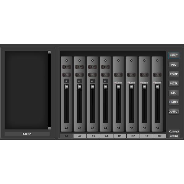 4CH Dante Audio DSP DC 12V Dual Power Supply Dante Audio Interface