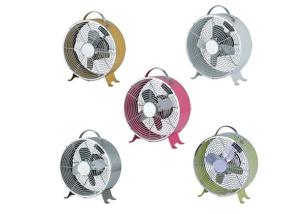 Wholesale Lightweight Yellow / Green Retro Electric Fan With Copper Motor Double Speed from china suppliers