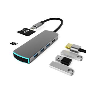Wholesale 4K 30Hz HDMI PD Power Supply USB3.0 SD TF Card Reader Docking Station from china suppliers