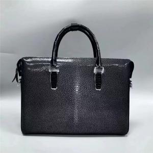 Wholesale Authentic Stingray Skin Men's Large 15'' inch Passcode Briefcase Genuine Crocodile Leather Top-handle Male Totes Purse from china suppliers