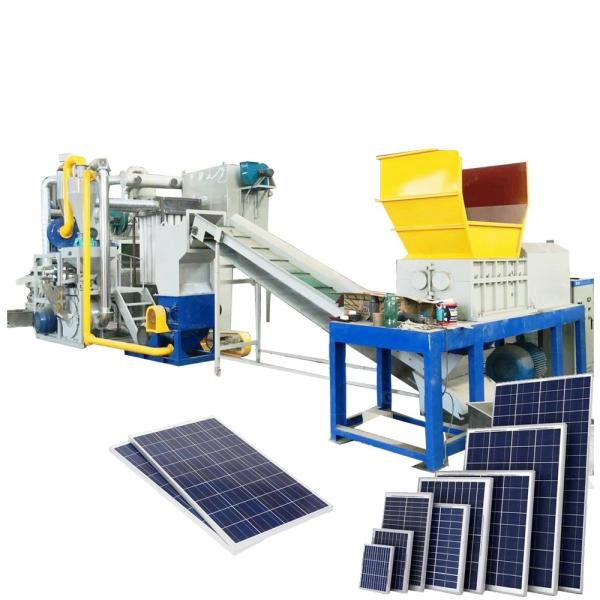 55kg/h-1000kg/h Solar Panel Recycling Machine for Photovoltaic Glass and Si
