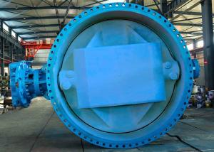 Wholesale AWWA DN3000 Blue High Performance Butterfly Valves , Medium Pressure Ductile Iron Butterfly Valve from china suppliers