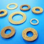 Brass Stainless Steel Shield Wrap Knitted Wire Mesh Tape 25mm 50mm