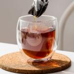 430ml Double Wall Drinking Glass 15oz Mouth Blown Borosilicate Glass Coffee Cups