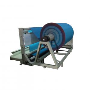 China Vertical Fabric Roll Winder Winding Machine 380v 50 Hz For Weaving Factory on sale