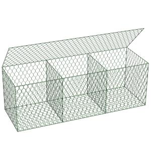 Wholesale Iron Wire Mesh Metal Gabion Cages Galvanized / Pvc Coated 3mx1mx1m from china suppliers