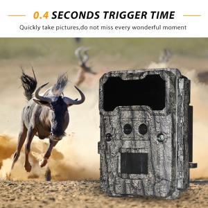 Wholesale Outdoor hunting camera KW696 dual-lens 30MP waterproof IP67 1080p night vision up to 512GB storage no-glow trail camera from china suppliers