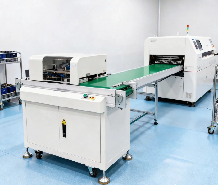 Intelligent High-Speed SMT Transfer Station with Modular Design and PLC Touch Screen Control for PCB Conveyor System