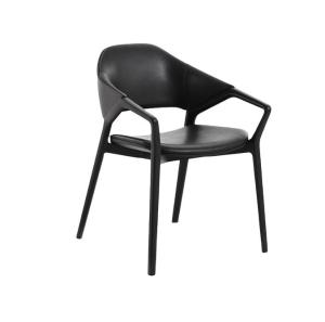 Wholesale Nordic Design Modern Solid Wood Leather Dining Room Restaurant Chair in White/Black/Red Wine/Red for Sturdy Seating 2023 from china suppliers