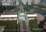 Self - Cleaning 15x40m Movable Garden Party Marquee / Outdoor Event Canopy