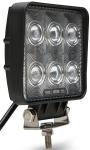 7D 10-30V high quality 18W PC lens Black led offroad work light 4x4 HCW-L18286