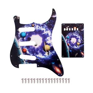 Wholesale Planet Pattern 11 Holes 3 Ply Scratch Plate Pickguard Back Plate Screws For ST Style Electric Guitars from china suppliers
