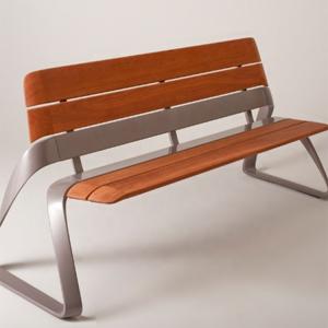 Wholesale 26W Inch Long Backrest Composite Wood Bench from china suppliers