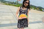 2016 new creative personalized dumplings shoulder bag fashion printed mini