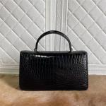 Authentic Alligator Leather Women Flap Purse Female Small Handbag Genuine